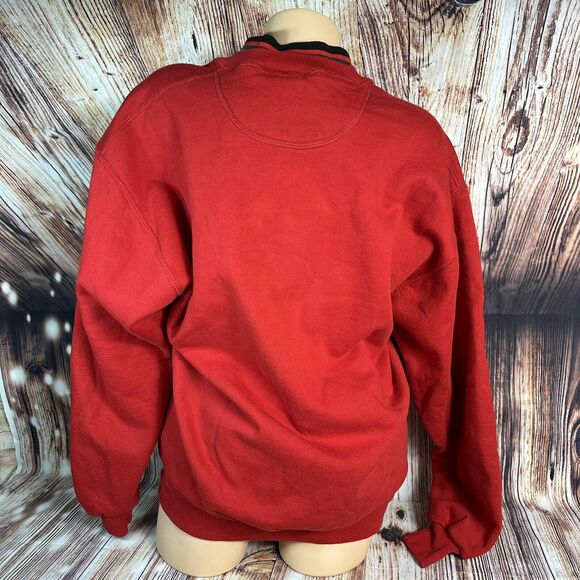 Vintage 90s Sz Large Embroidered FOOTBALL MOM Grandma Sweatshirt Top Made in USA - Picture 4 of 14